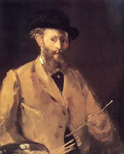 Self portrait with Palette Edouard Manet